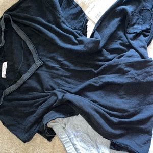 Distressed Black Tee